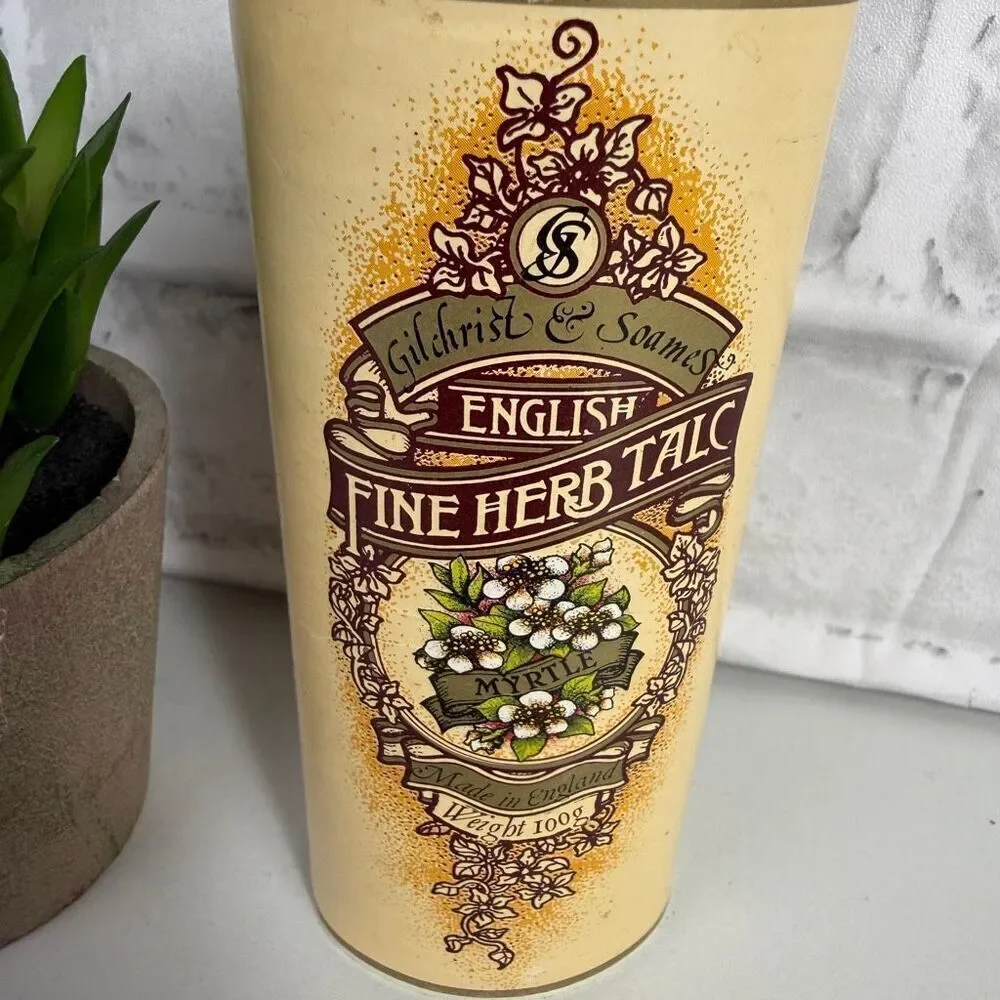 Vintage Gilchrist & Soames English Fine Herb Talc Powder